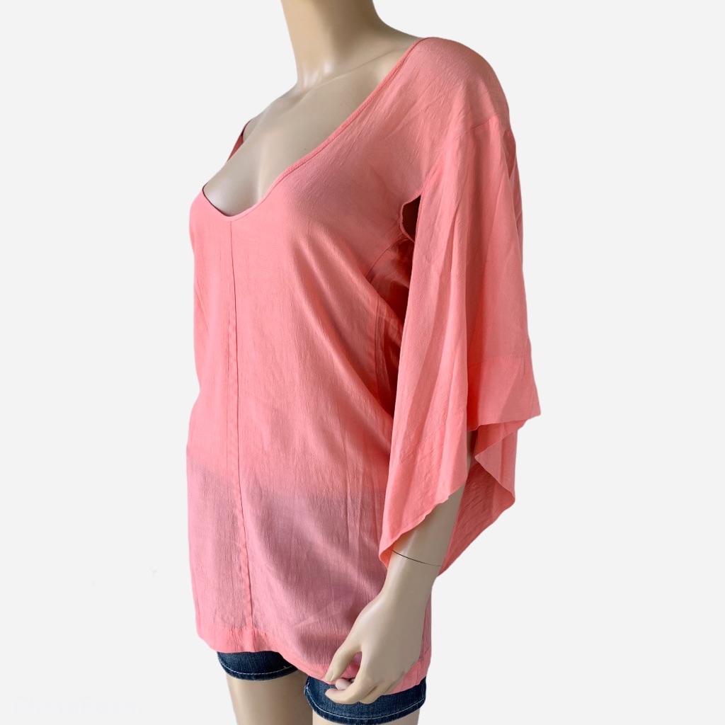 Newzara Tie Casual Short Dress Size Xs Pink